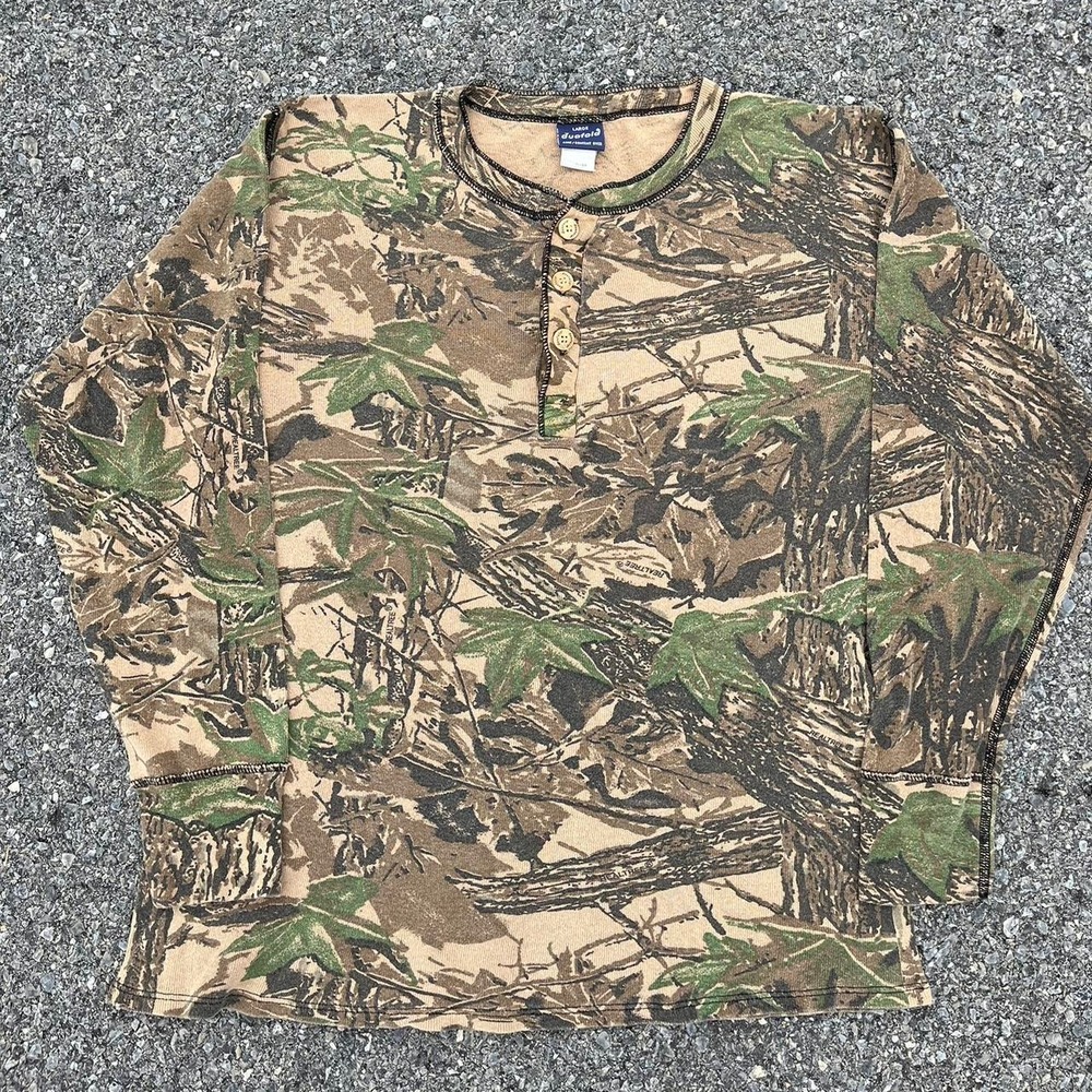 Vintage Real Tree AOP good Camo Longsleeve size L